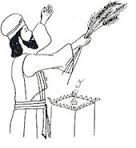 priest waving sheaves